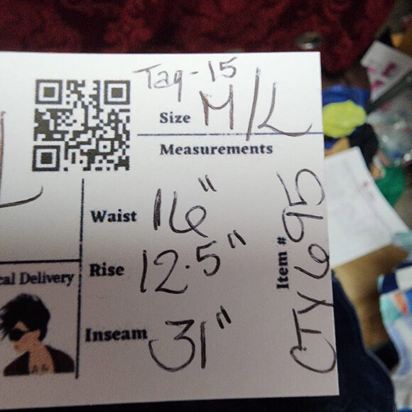 Vintage Di Capra Blue Leather Trouser Pants Size M/L - Picture 11 of 11